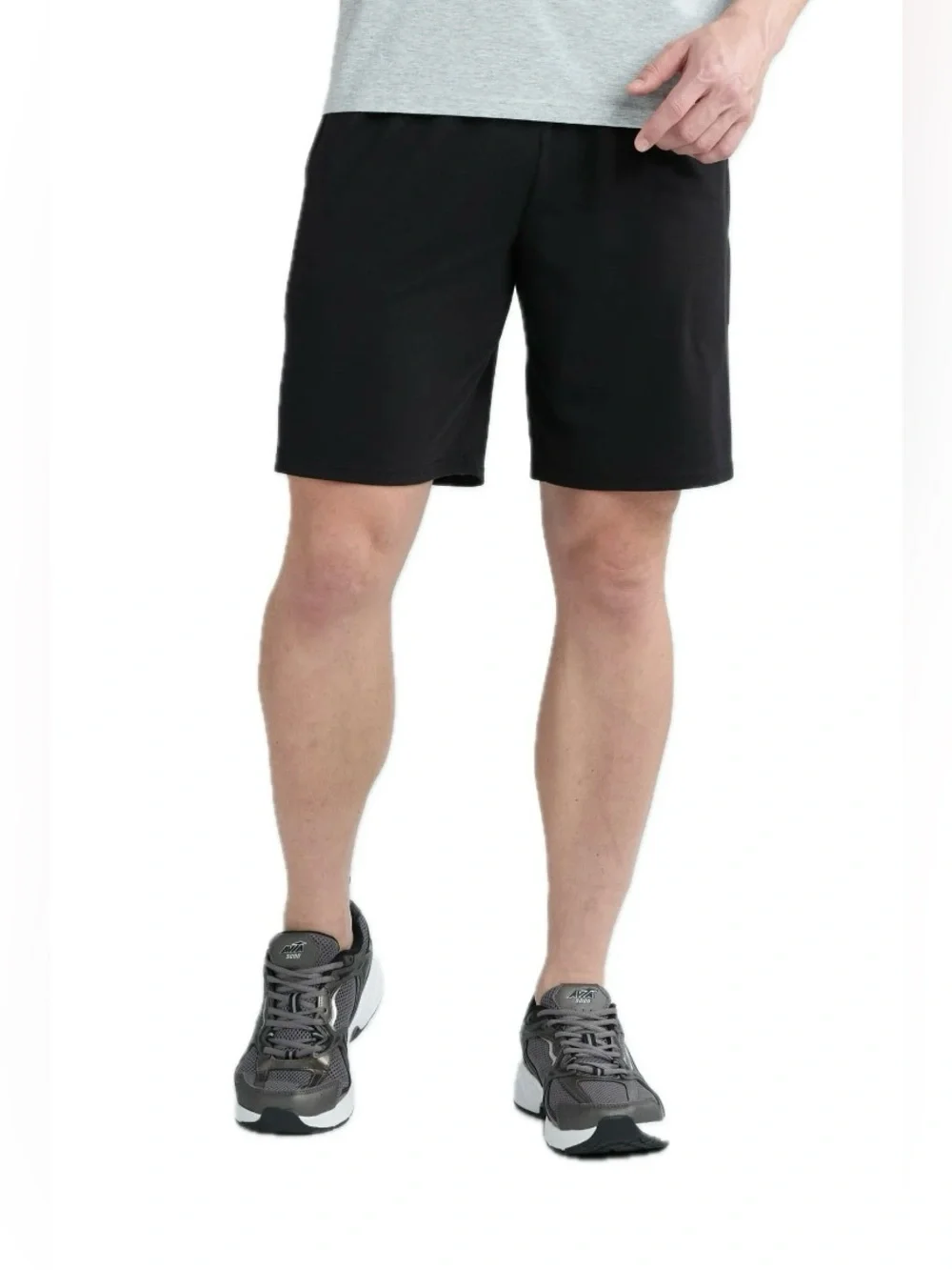 NWT Athletic Works Men's Black  Athletic Tri Blend shorts  - Set of 2